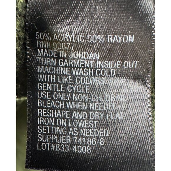 Worthington Knit Sweater Mens M Green Long Sleeve Crew Neck Acrylic Rayon - Picture 7 of 10